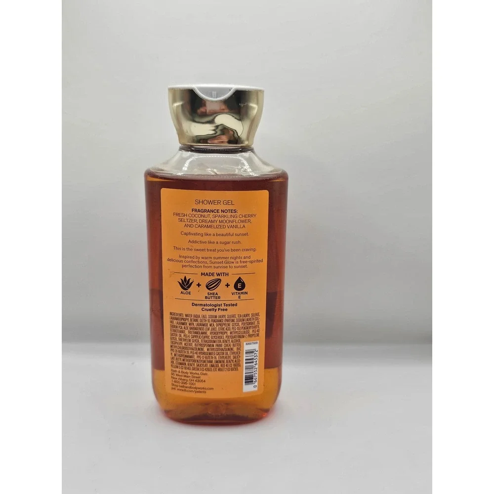 Bath & Body Works Sunset Glow Shower Gel 10 oz Shea Vitamin E Body Wash